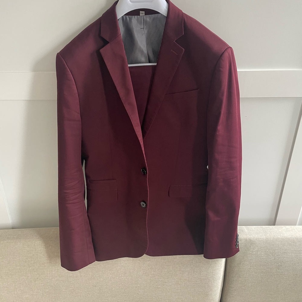 Express Deep Red Men's Suit